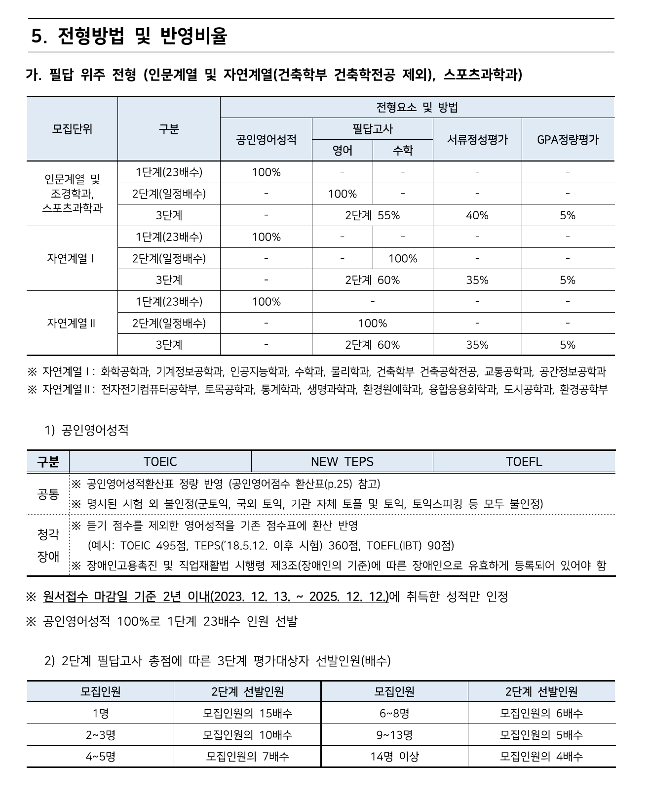 2026학년도 서울시립대학교 편입학 모집요강 원본 9페이지