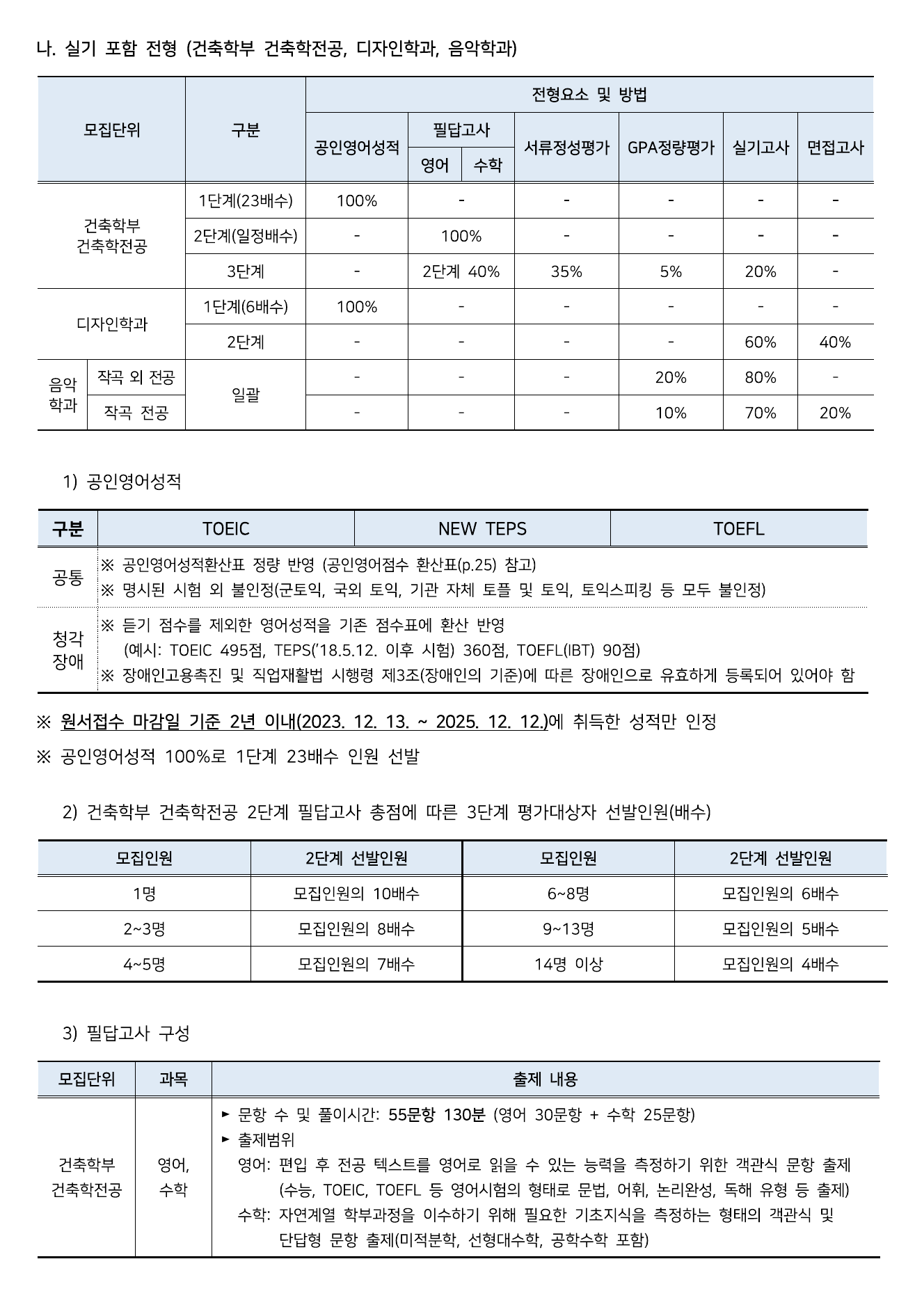 2026학년도 서울시립대학교 편입학 모집요강 원본 11페이지