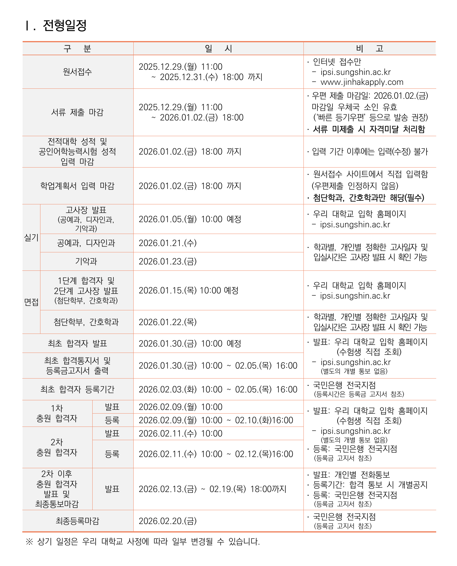 전형일정