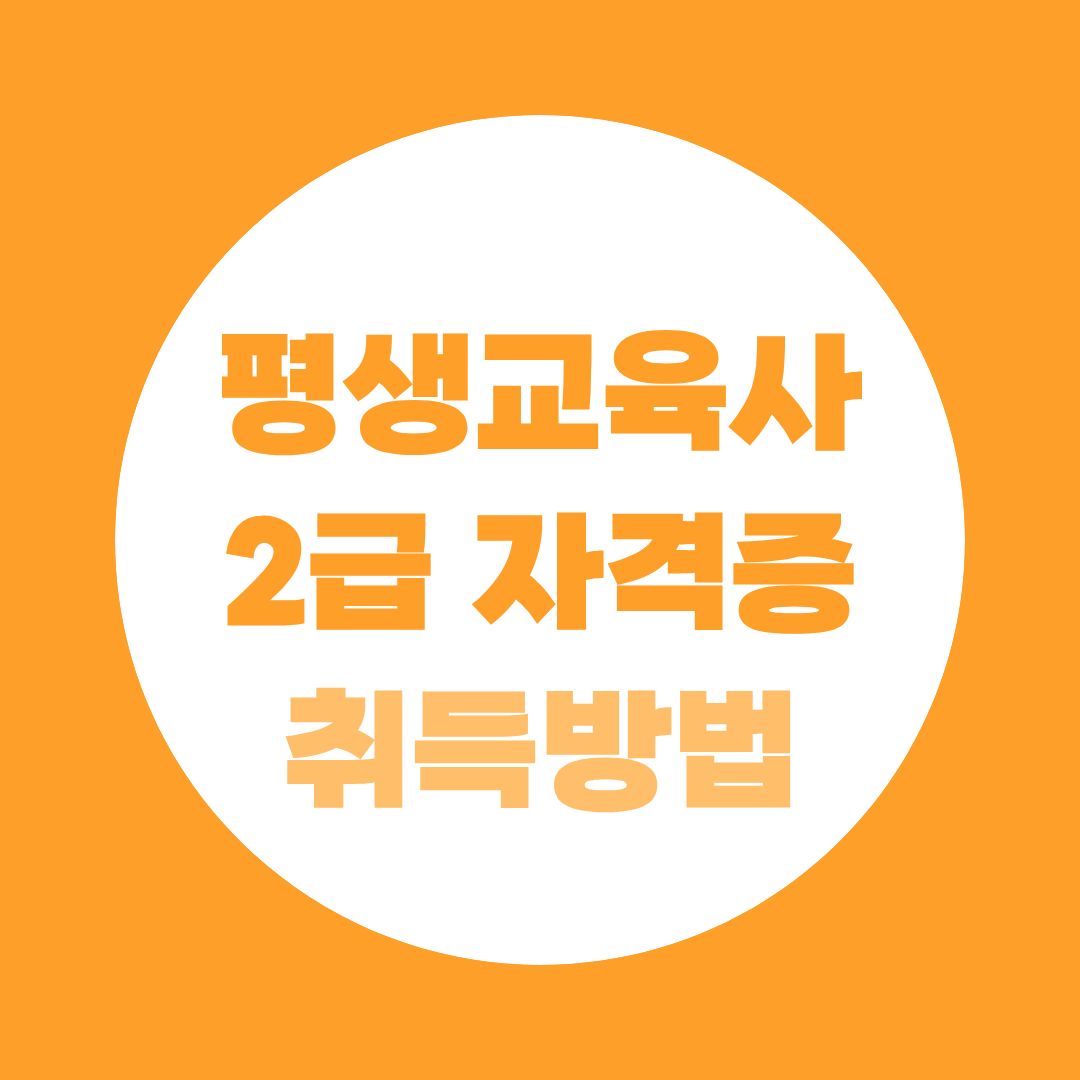 평생교육사2급자격증취득방법, 수업만 들으면 끝일까? 발급까지 순서 총정리