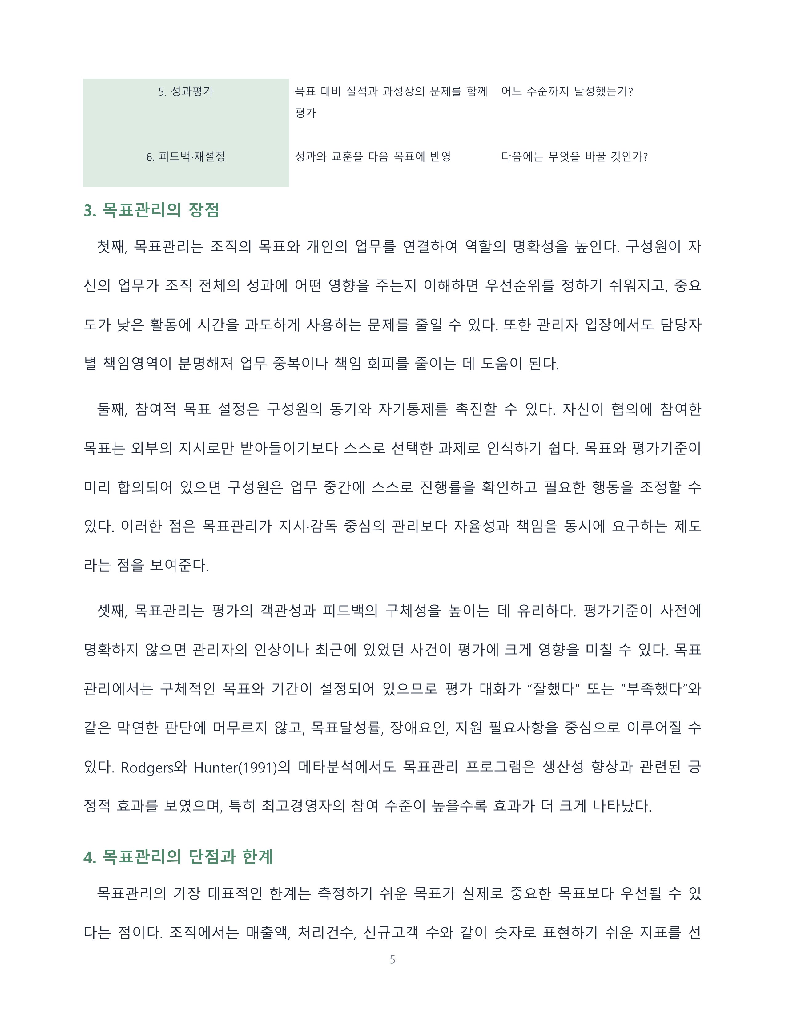 목표관리의 정의와 장단점 및 일상생활에서의 활용 방법 미리보기 5