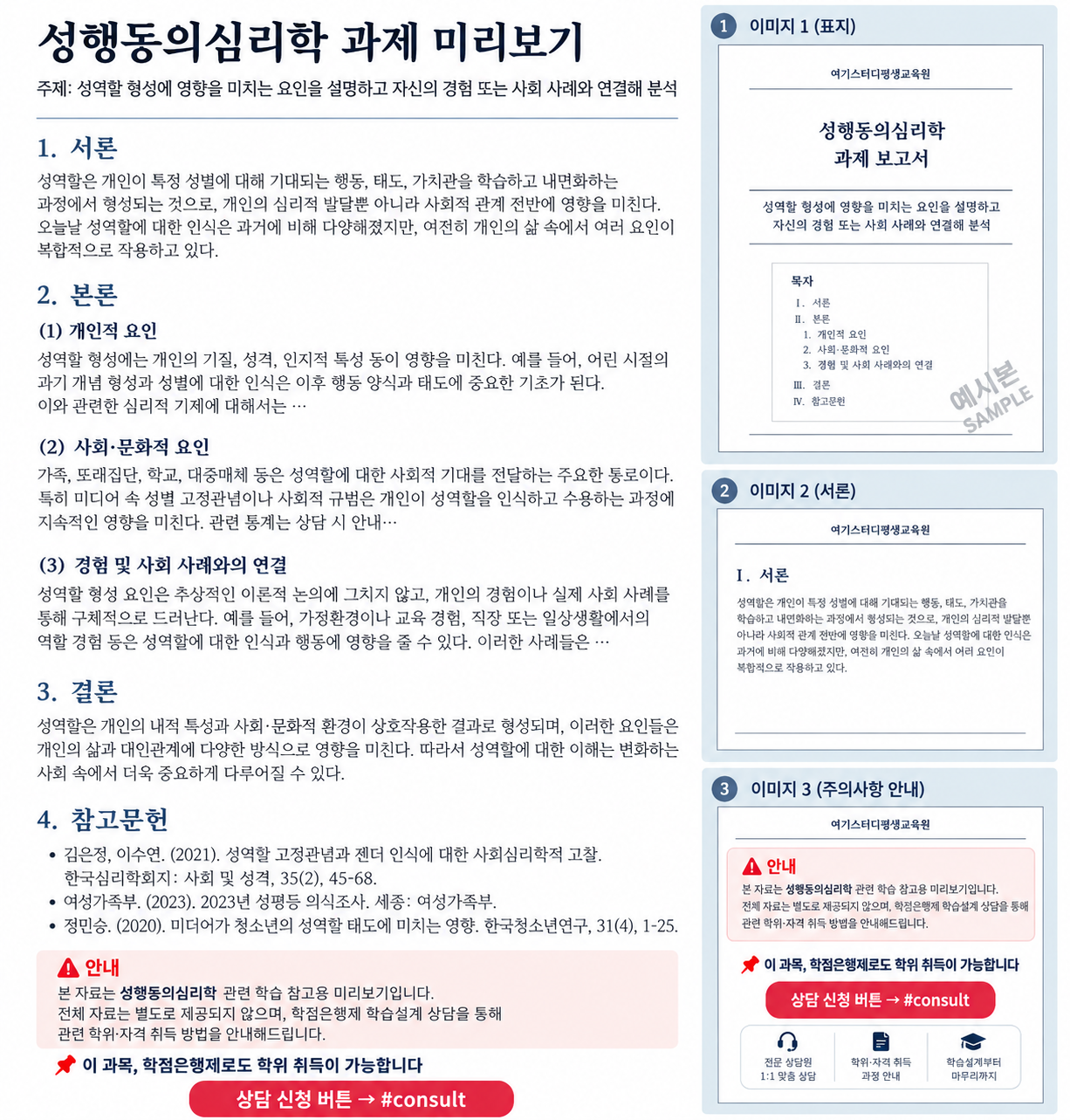 성행동의심리학 과제｜성역할 형성에 영향을 미치는 요인을 설명하고 자신의 경험 또는 사회 사례와 연결해 분석 미리보기